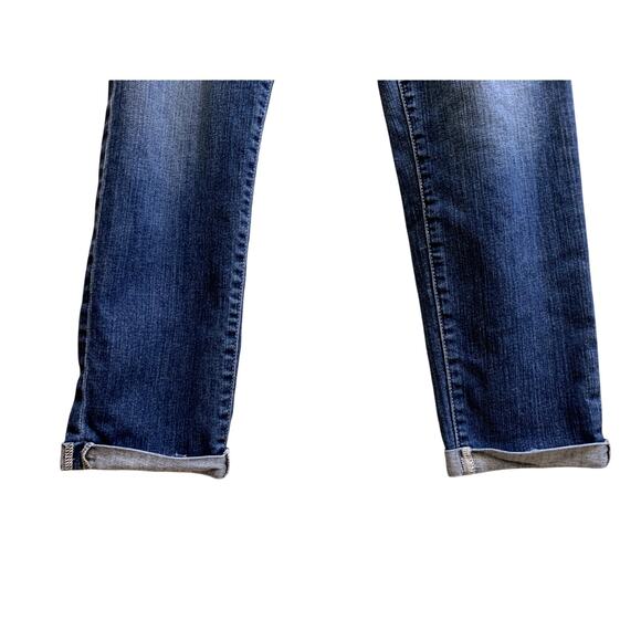 AG Adriano Goldschmied Women Jean 30R 33x26 Blue Stilt Roll Up Cigarette Low Ris - Picture 3 of 11